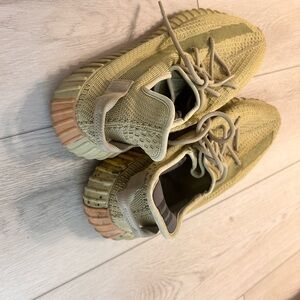 Yeezy Kids Sneakers in Tan and Cream